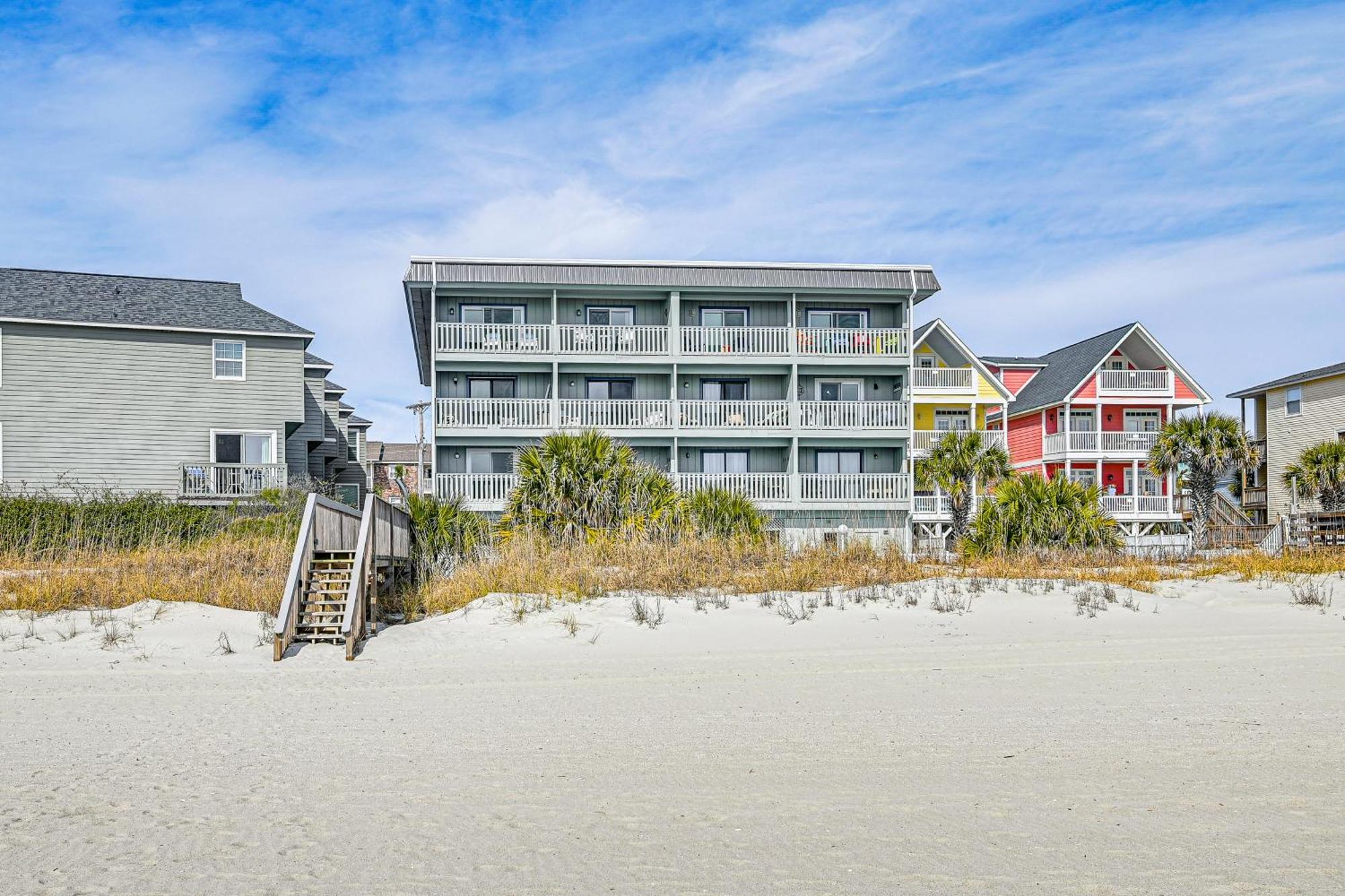 On-The-Beach Escape Oceanfront In Surfside! Myrtle Beach Extérieur photo
