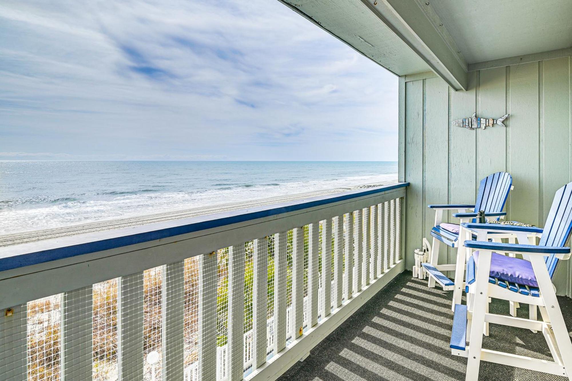 On-The-Beach Escape Oceanfront In Surfside! Myrtle Beach Extérieur photo